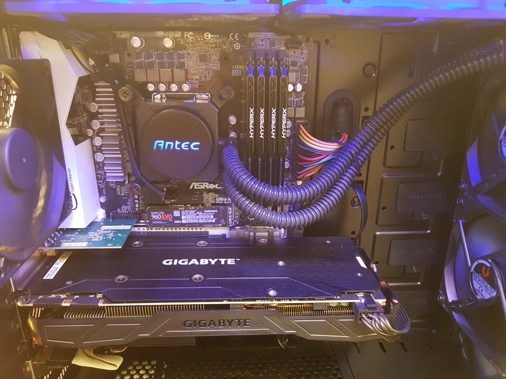 Gaming PC with lights