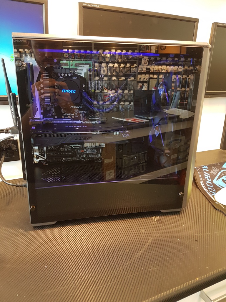 Gaming PC with lights